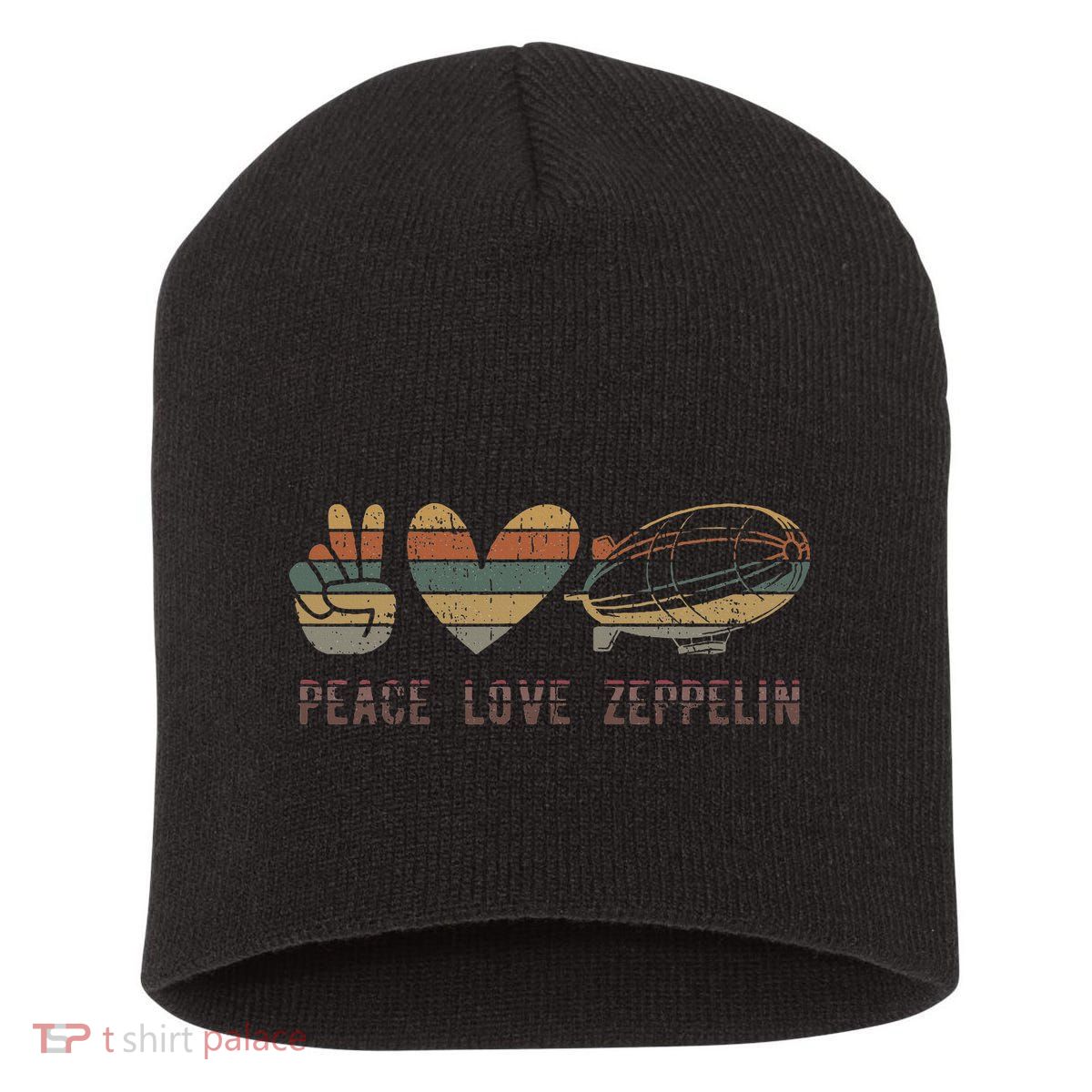 Zeppelin 70s Dirigible Blimp Airship Zepelin Zepplin Short Acrylic Beanie