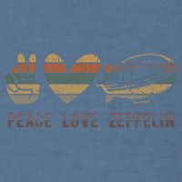 Zeppelin 70s Dirigible Blimp Airship Zepelin Zepplin Garment-Dyed Sweatshirt