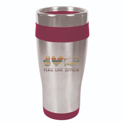 Zeppelin 70s Dirigible Blimp Airship Zepelin Zepplin 16oz Travel Tumbler