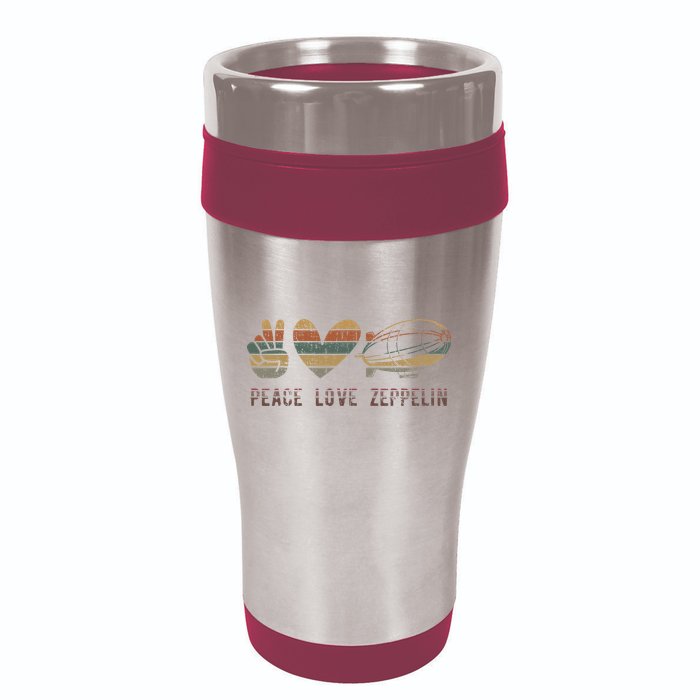 Zeppelin 70s Dirigible Blimp Airship Zepelin Zepplin 16oz Travel Tumbler