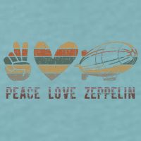Zeppelin 70s Dirigible Blimp Airship Zepelin Zepplin Sueded Cloud Jersey T-Shirt
