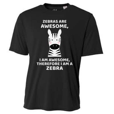 Zebras Are Awesome Zebra Cooling Performance Crew T-Shirt