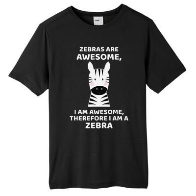 Zebras Are Awesome Zebra Tall Fusion ChromaSoft Performance T-Shirt