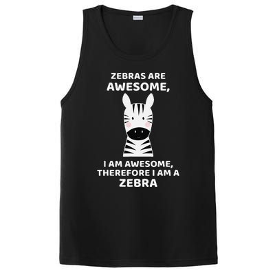 Zebras Are Awesome Zebra PosiCharge Competitor Tank