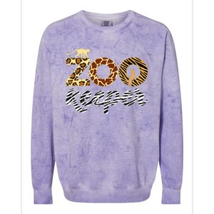 Zookeeper African Animal Zebra Leopard Print Savanna Life Colorblast Crewneck Sweatshirt