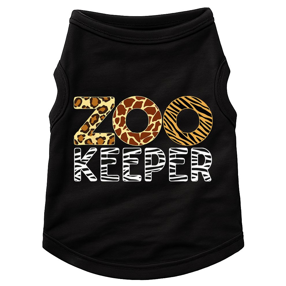 Zookeeper African Animals Zebra Wild Print Savanna Costume Doggie Tank