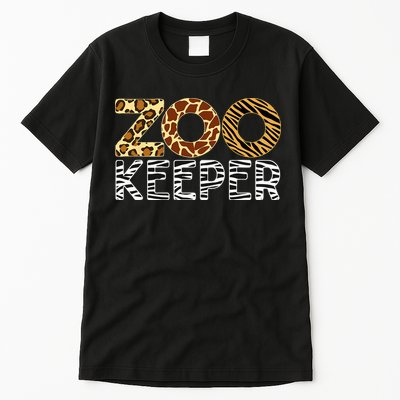Zookeeper African Animals Zebra Wild Print Savanna Costume Tall T-Shirt