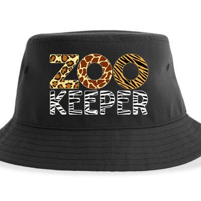 Zookeeper African Animals Zebra Wild Print Savanna Costume Sustainable Bucket Hat