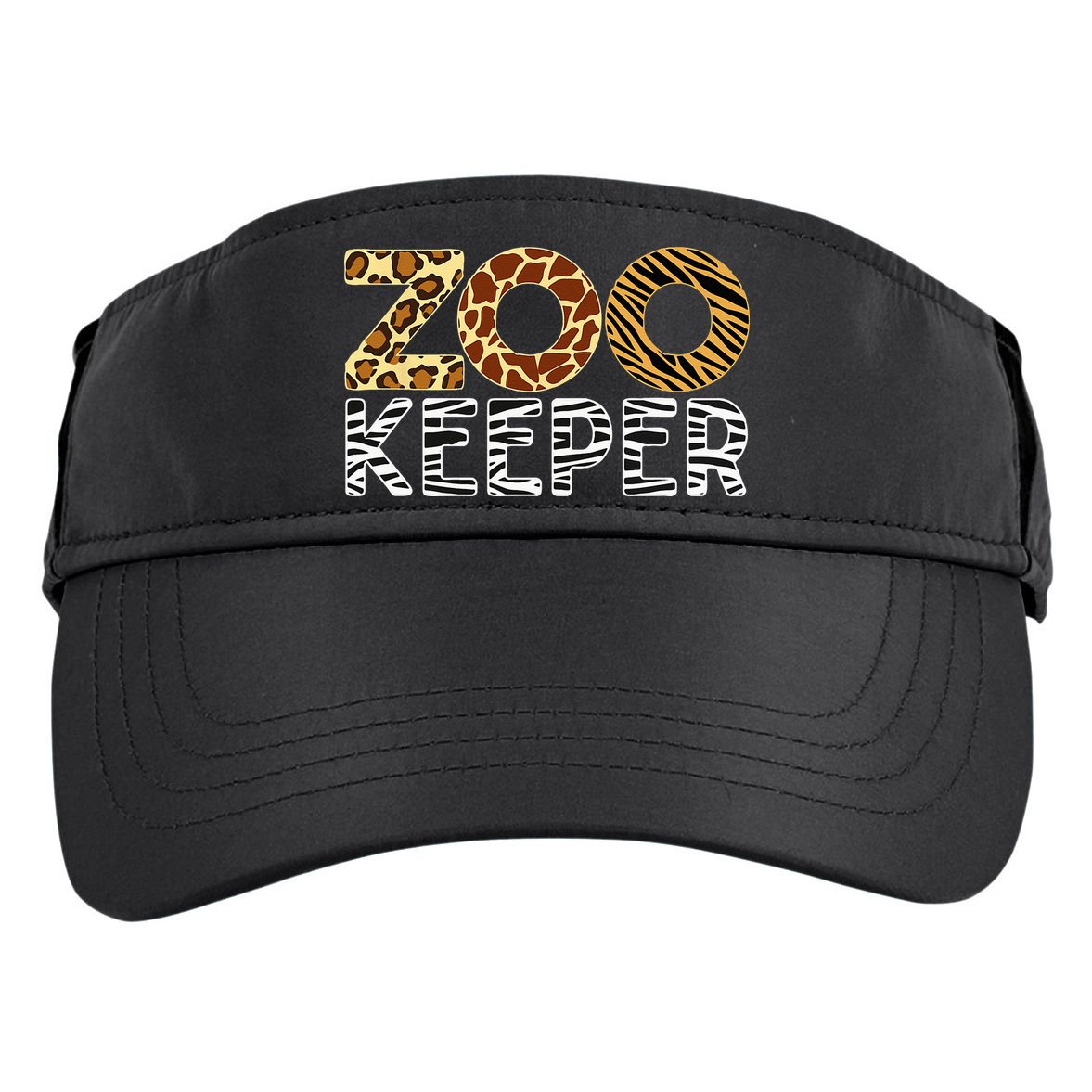 Zookeeper African Animals Zebra Wild Print Savanna Costume Adult Drive Performance Visor