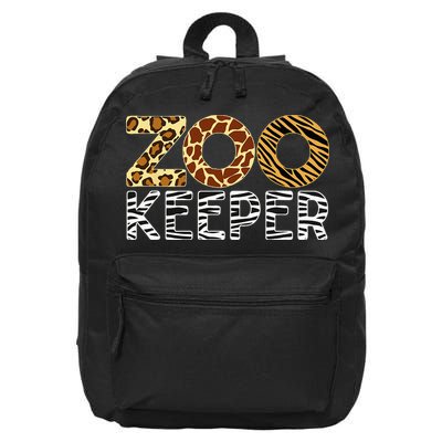 Zookeeper African Animals Zebra Wild Print Savanna Costume 16 in Basic Backpack