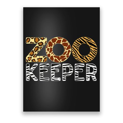 Zookeeper African Animals Zebra Wild Print Savanna Costume Poster