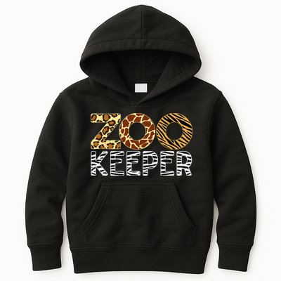 Zookeeper African Animals Zebra Wild Print Savanna Costume Kids Hoodie