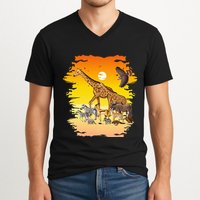 Zookeeper Africans Animal Jungle Safari Zoo Keeper V-Neck T-Shirt