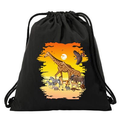 Zookeeper Africans Animal Jungle Safari Zoo Keeper Drawstring Bag