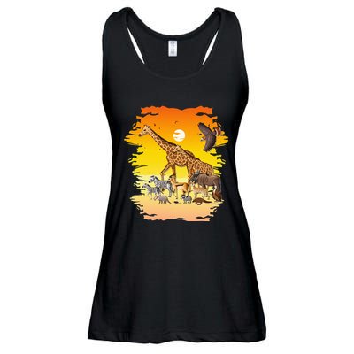 Zookeeper Africans Animal Jungle Safari Zoo Keeper Ladies Essential Flowy Tank