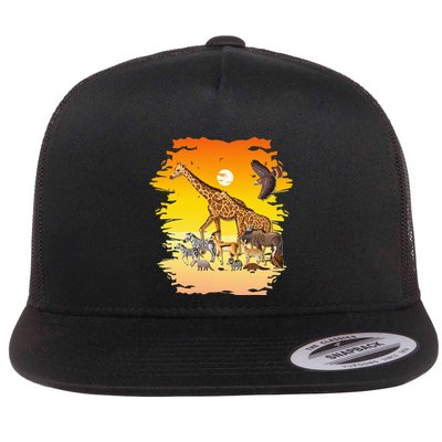 Zookeeper Africans Animal Jungle Safari Zoo Keeper Flatbill Hat