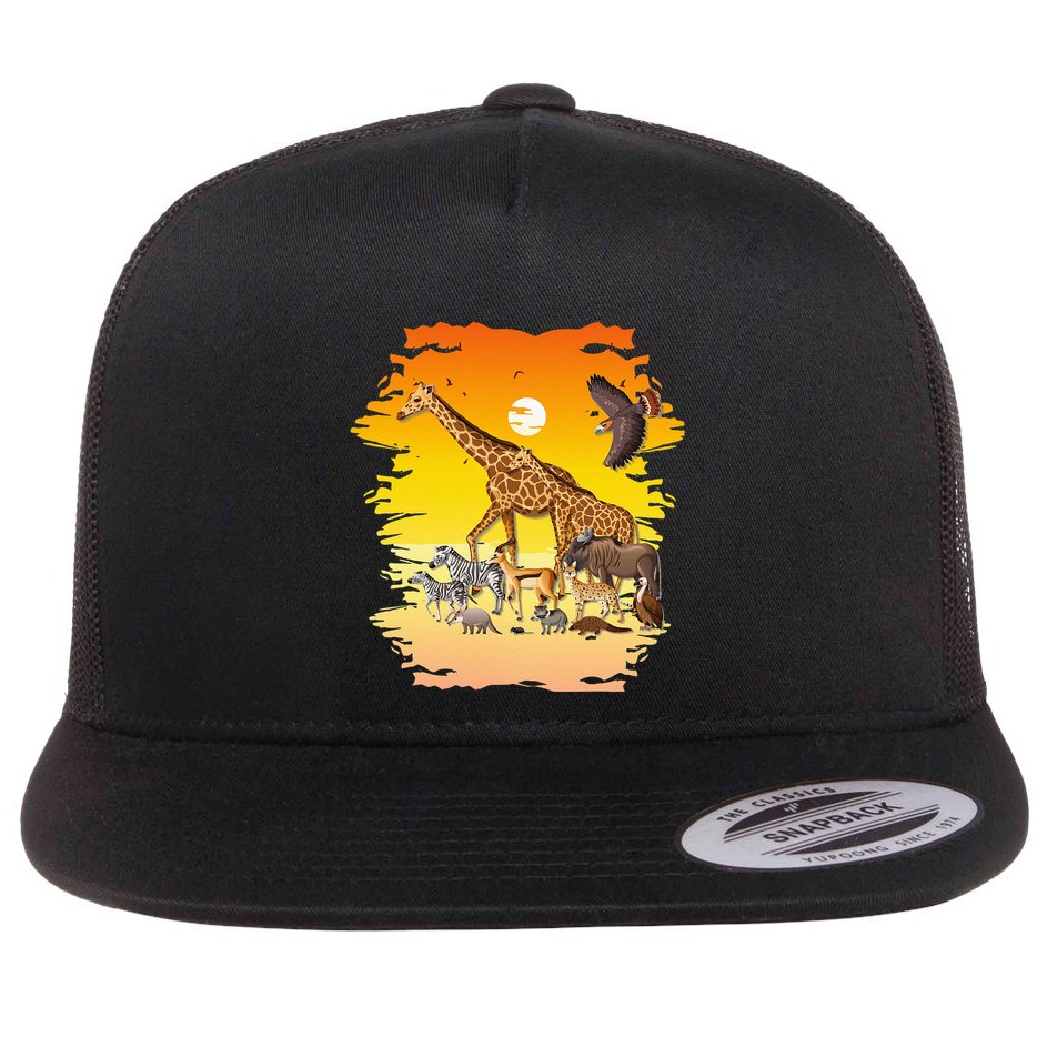 Zookeeper Africans Animal Jungle Safari Zoo Keeper Flat Bill Trucker Hat