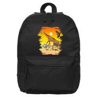 Zookeeper Africans Animal Jungle Safari Zoo Keeper 16 in Basic Backpack