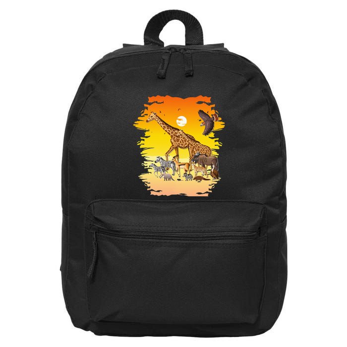 Zookeeper Africans Animal Jungle Safari Zoo Keeper 16 in Basic Backpack