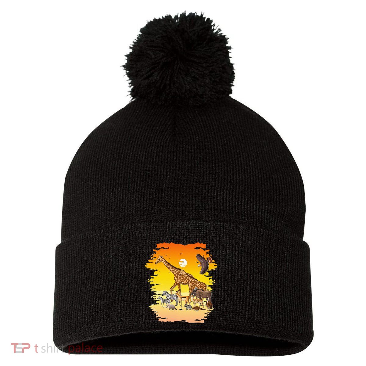 Zookeeper Africans Animal Jungle Safari Zoo Keeper Pom Pom 12in Knit Beanie