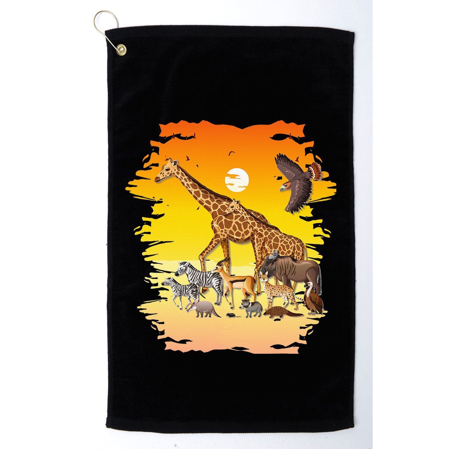 Zookeeper Africans Animal Jungle Safari Zoo Keeper Golf Towel