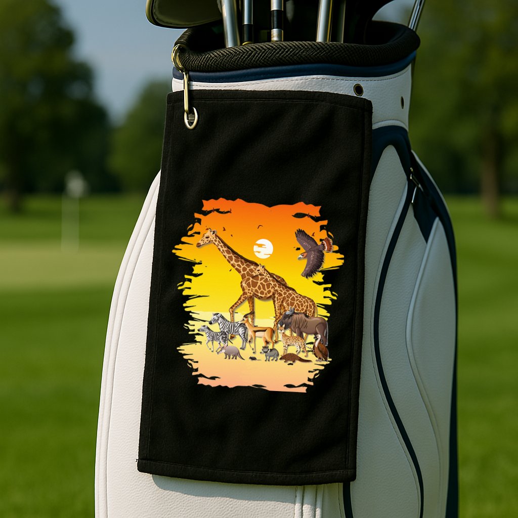 Zookeeper Africans Animal Jungle Safari Zoo Keeper Golf Towel