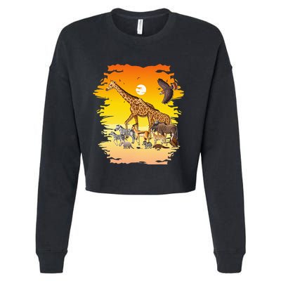 Zookeeper Africans Animal Jungle Safari Zoo Keeper Cropped Pullover Crew
