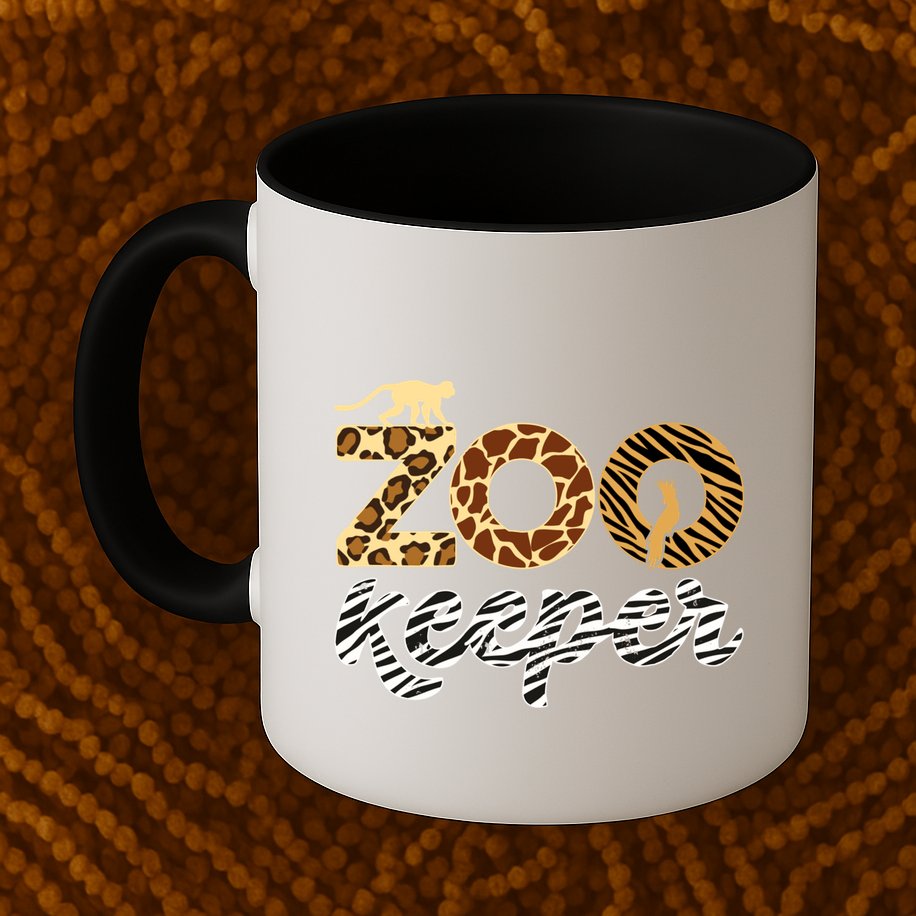 Zookeeper African Animal Zebra Leopard Print Savanna Life Gift Mug