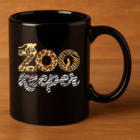 Zookeeper African Animal Zebra Leopard Print Savanna Life Gift 11oz C Handle Ceramic Mug