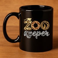 Zookeeper African Animal Zebra Leopard Print Savanna Life Gift 11oz C Handle Ceramic Mug