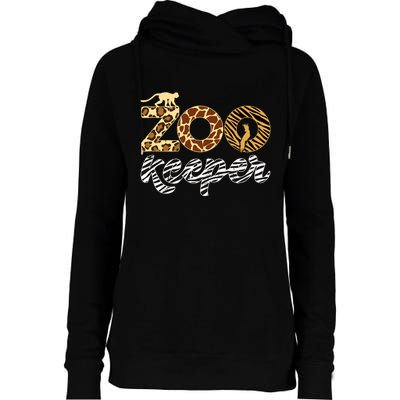 Zookeeper African Animal Zebra Leopard Print Savanna Life Gift Womens Funnel Neck Pullover Hood