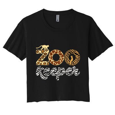 Zookeeper African Animal Zebra Leopard Print Savanna Life Gift Crop Top