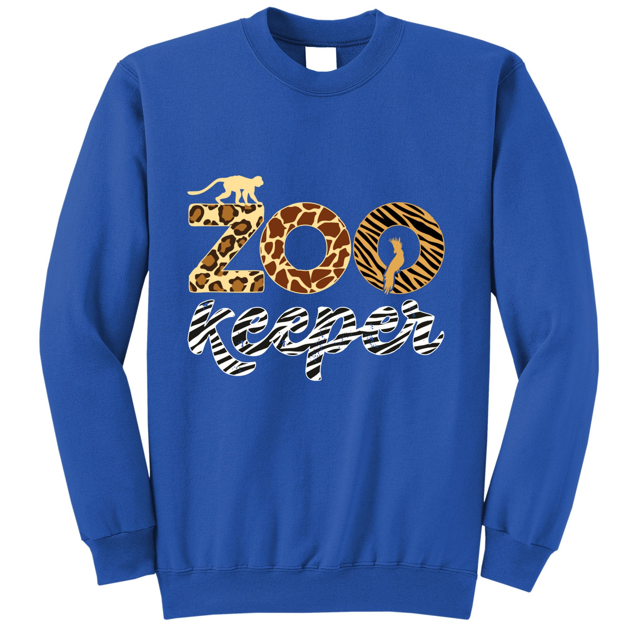 Zookeeper African Animal Zebra Leopard Print Savanna Life Gift Sweatshirt