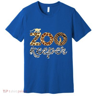 Zookeeper African Animal Zebra Leopard Print Savanna Life Gift Premium T-Shirt