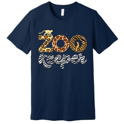 Zookeeper African Animal Zebra Leopard Print Savanna Life Premium T-Shirt