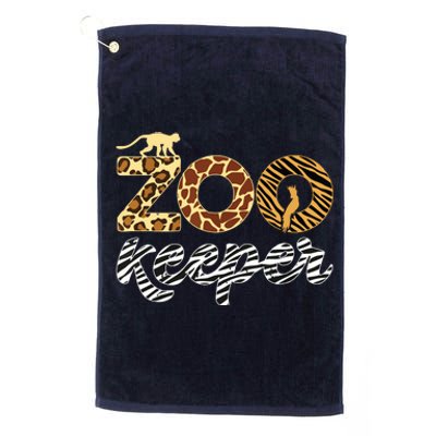 Zookeeper African Animal Zebra Leopard Print Savanna Life Platinum Collection Golf Towel