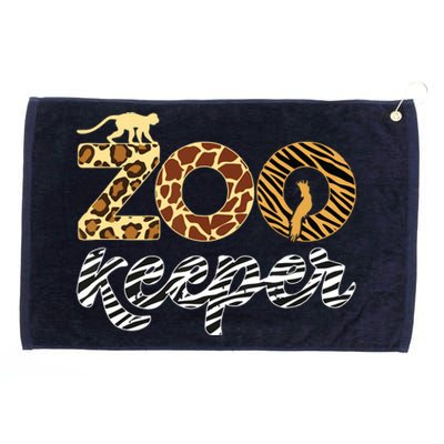 Zookeeper African Animal Zebra Leopard Print Savanna Life Grommeted Golf Towel