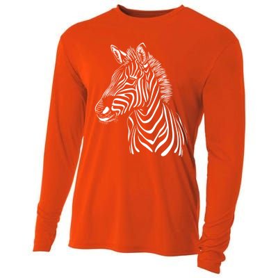 Zebra African Animal Zoo Keeper Zebra Lover Cute Gift Cooling Performance Long Sleeve Crew