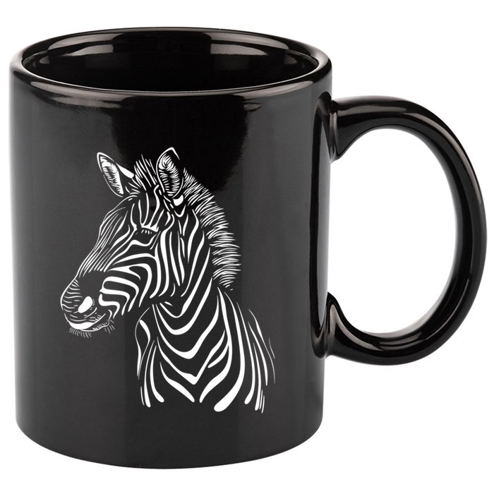 Zebra African Animal Zoo Keeper Zebra Lover Cute Gift 11oz C Handle Ceramic Mug