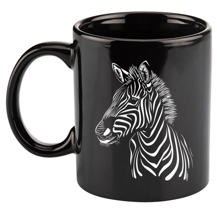 Zebra African Animal Zoo Keeper Zebra Lover Cute Gift 11oz C Handle Ceramic Mug