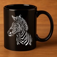 Zebra African Animal Zoo Keeper Zebra Lover Cute Gift 11oz C Handle Ceramic Mug