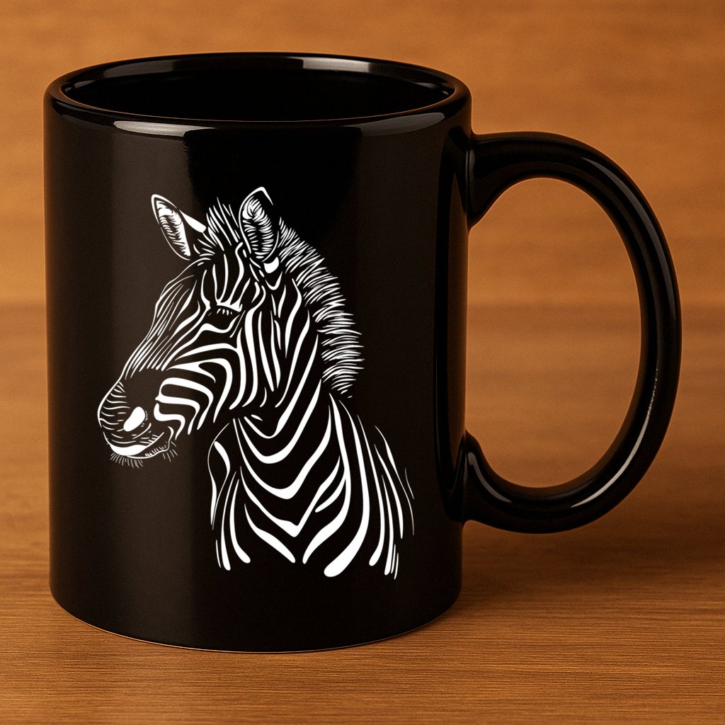 Zebra African Animal Zoo Keeper Zebra Lover Cute Gift 11oz C Handle Ceramic Mug
