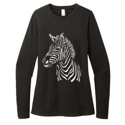 Zebra African Animal Zoo Keeper Zebra Lover Cute Gift Womens CVC Long Sleeve Shirt