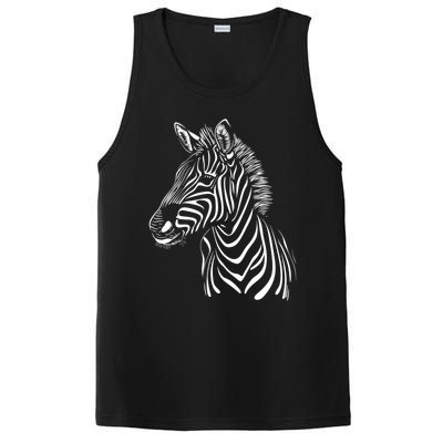 Zebra African Animal Zoo Keeper Zebra Lover Cute Gift PosiCharge Competitor Tank