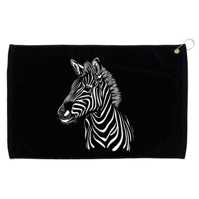 Zebra African Animal Zoo Keeper Zebra Lover Cute Gift Grommeted Golf Towel