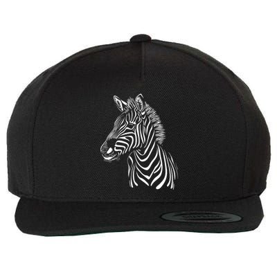 Zebra African Animal Zoo Keeper Zebra Lover Cute Gift Wool Snapback Cap