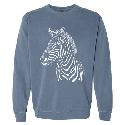 Zebra African Animal Zoo Keeper Zebra Lover Cute Gift Garment-Dyed Sweatshirt