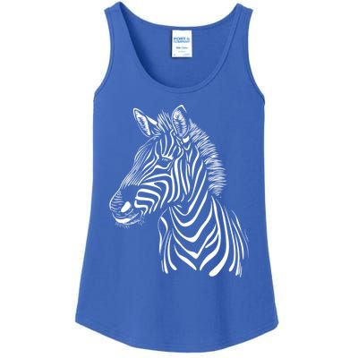 Zebra African Animal Zoo Keeper Zebra Lover Cute Gift Ladies Essential Tank