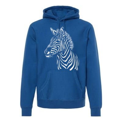 Zebra African Animal Zoo Keeper Zebra Lover Cute Gift Premium Hoodie