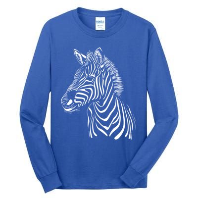 Zebra African Animal Zoo Keeper Zebra Lover Cute Gift Tall Long Sleeve T-Shirt